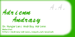 adrienn andrasy business card