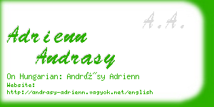 adrienn andrasy business card